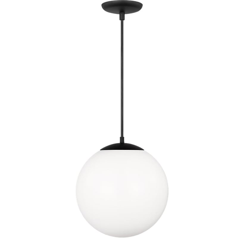 【Visual Comfort】アメリカ・デザイン照明 ペンダントライト「Leo Hanging Globe Extra Large」1灯・ミッドナイトブラック（W355×H374mm）
