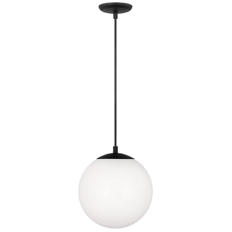 【Visual Comfort】アメリカ・デザイン照明 ペンダントライト「Leo Hanging Globe Medium」1灯・ミッドナイトブラック（W254×H273mm）