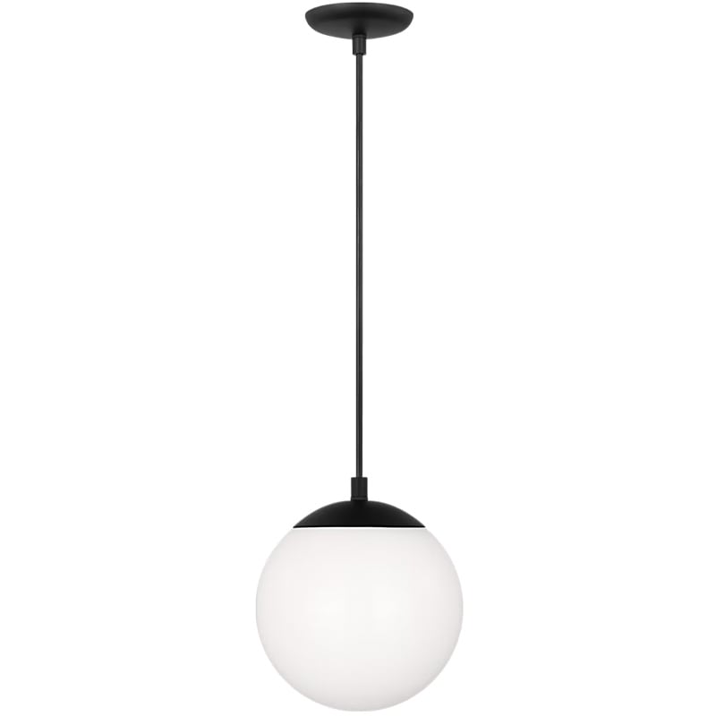 【Visual Comfort】アメリカ・デザイン照明 ペンダントライト「Leo Hanging Globe Small」1灯・ミッドナイトブラック（W203×H215mm）