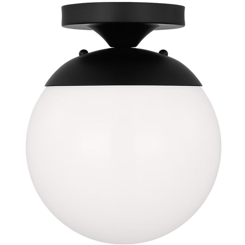 【Visual Comfort】アメリカ・デザイン照明 シーリングライト「Leo Hanging Globe」1灯・ミッドナイトブラック（W203×H244mm）