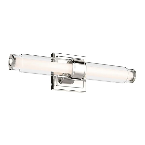 【Kichler】アメリカ ウォールライト「Laurene Vanity Light」1灯 ポリッシュドニッケル（W470mm×H127mm）