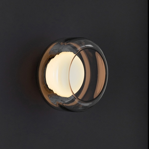 【davidpompa】メキシコ・デザイン照明 ウォールライト「Trufa wall」1灯・クリア（φ190mm×H140mm）