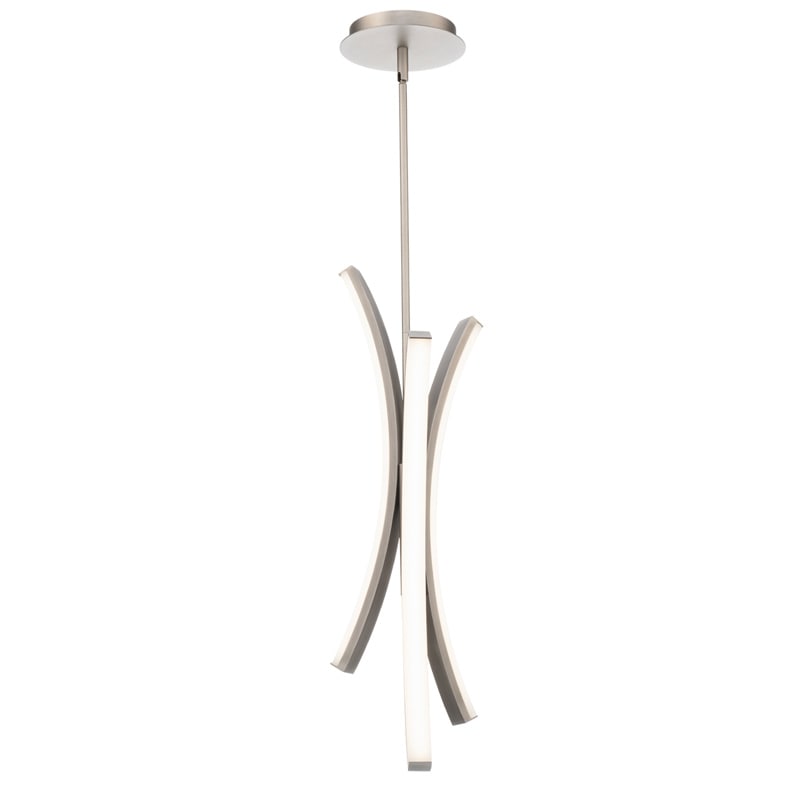 【WAC LIGHTING】アメリカ・LEDペンダントライト「Tusk」クローム（W190×H630mm）