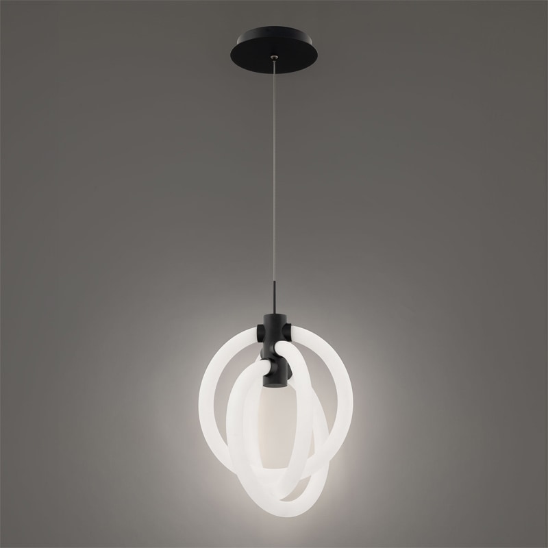 【WAC LIGHTING】アメリカ・LEDペンダントライト「Knot」ブラック（W260×H320mm）