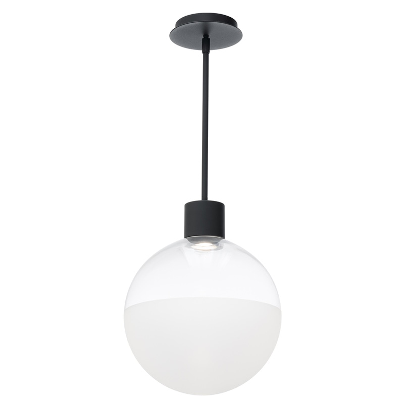 【WAC LIGHTING】アメリカ・LEDペンダントライト「Gaze」ブラック（φ300×H380mm）