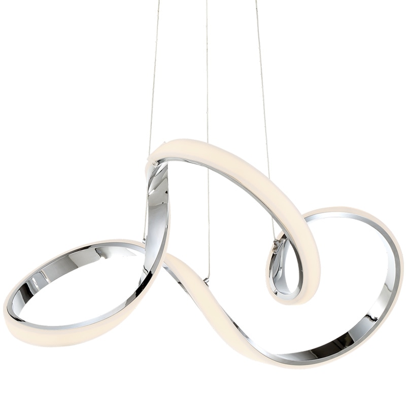 【WAC LIGHTING】アメリカ・LEDペンダントライト「Vornado」クローム（L584×W558×H254-3327mm）