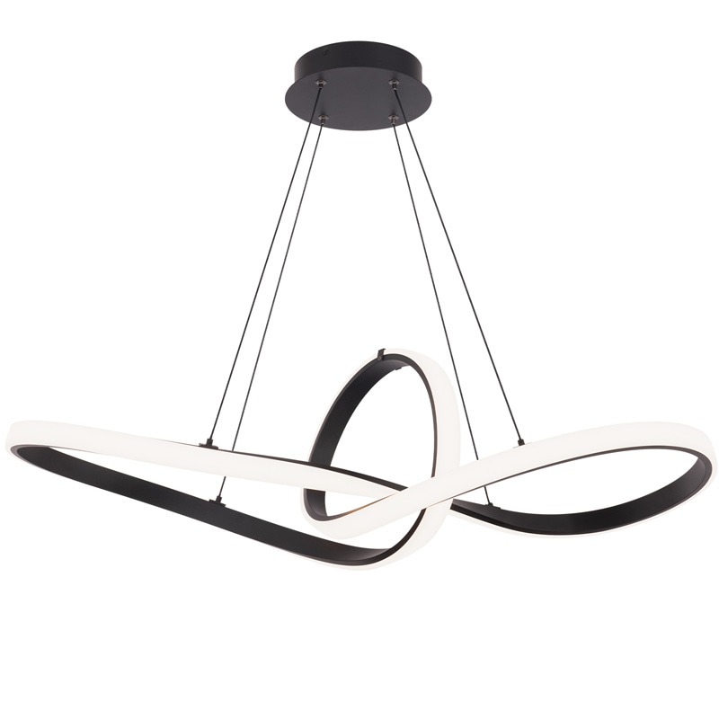 【WAC LIGHTING】アメリカ・ペンダントライト「Vornado」ブラック（L889×W355×H304mm）