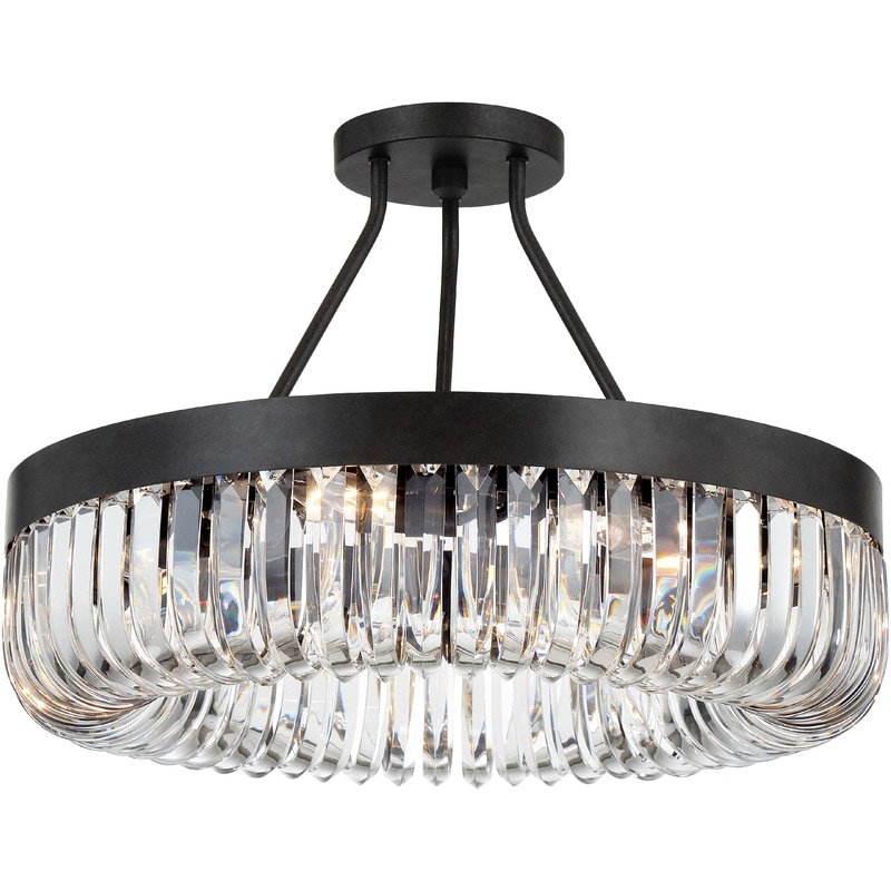 【CRYSTORAMA】アメリカ・デザイン照明「Alister 8 Light」シーリングライト（W591×H406mm）