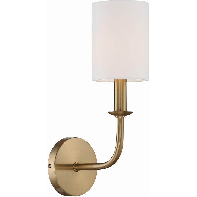 【CRYSTORAMA】アメリカ・デザイン照明「Bailey Sconce Wall Light」ウォールライト Aged Brass（W121×H406mm）