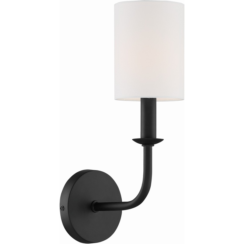 【CRYSTORAMA】アメリカ・デザイン照明「Bailey Sconce Wall Light」ウォールライト Matte Black（W121×H406mm）