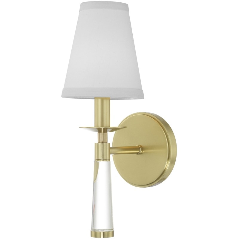 【CRYSTORAMA】アメリカ・デザイン照明「Baxter Sconce Wall Light」ウォールライト Aged Brass（W127×H381mm）