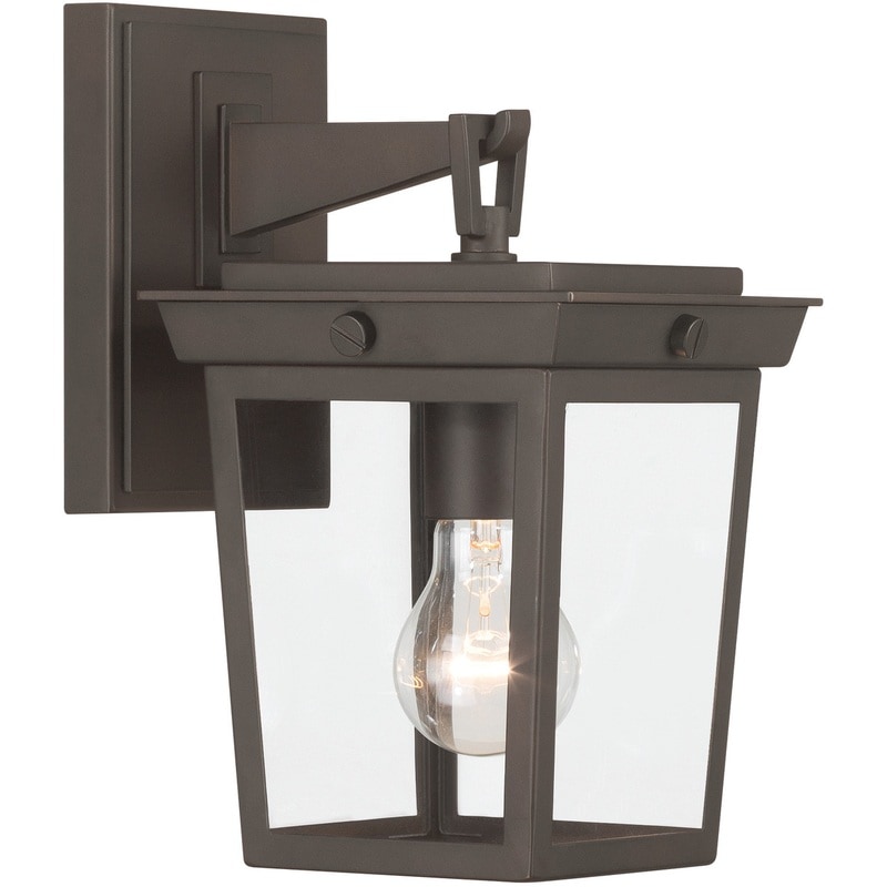 【CRYSTORAMA】アメリカ・デザイン照明「Belmont 1 Light」屋外用ウォールライト Twilight Bronze（W165×H286mm）