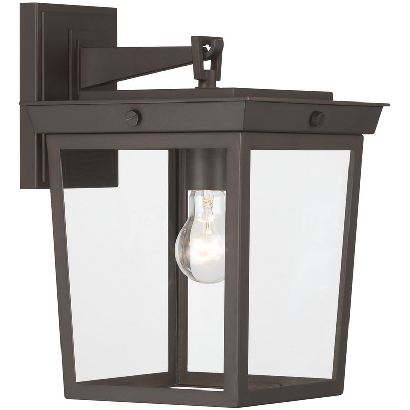 【CRYSTORAMA】アメリカ・デザイン照明「Belmont 1 Light」屋外用ウォールライト Twilight Bronze（W241×H356mm）