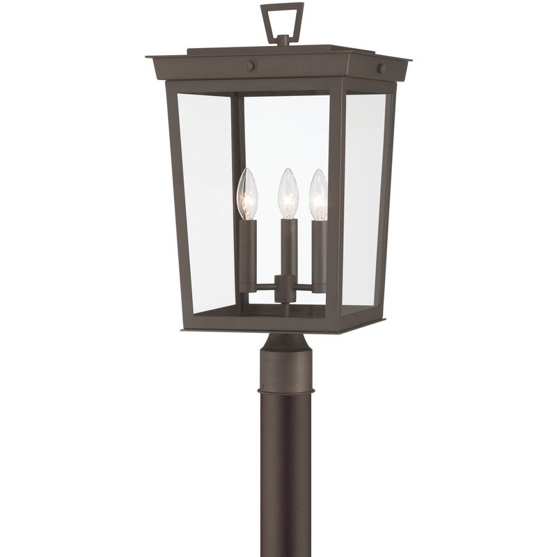 【CRYSTORAMA】アメリカ・デザイン照明「Belmont 3 Light」屋外用ボラードライト Twilight Bronze（W305×H565mm）
