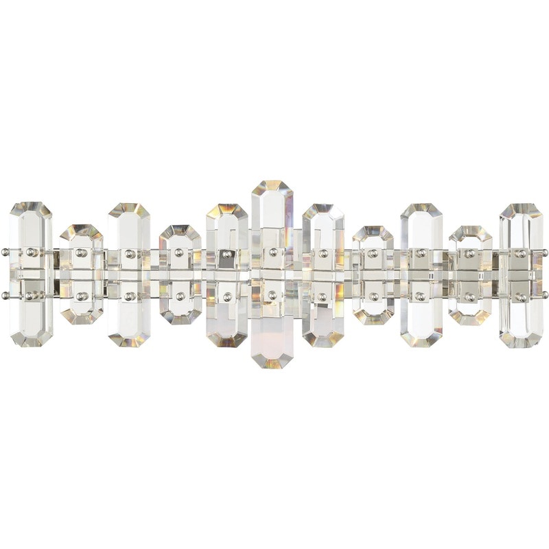 【CRYSTORAMA】アメリカ・デザイン照明「Bolton Bath Vanity Light Wall Light」ウォールライト Polished Nickel（W641×H216mm）