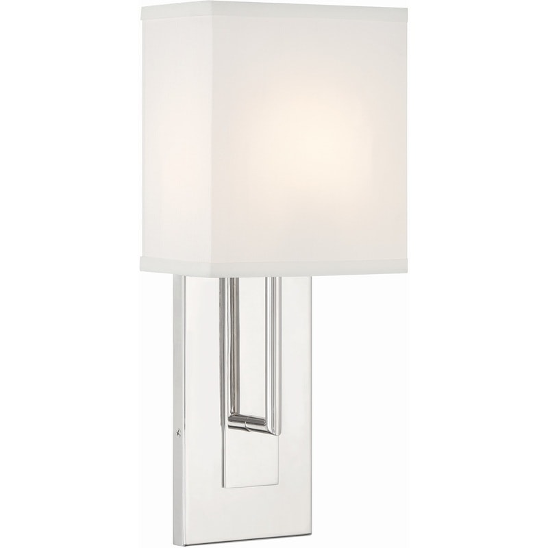 【CRYSTORAMA】アメリカ・デザイン照明「Brent Bath Sconce Wall Light」ウォールライト Polished Nickel（W165×H381mm）