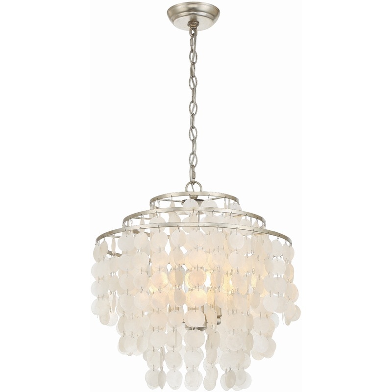 【CRYSTORAMA】アメリカ・デザイン照明「Brielle 4 Light」シャンデリア Antique Silver（W457×H495mm）