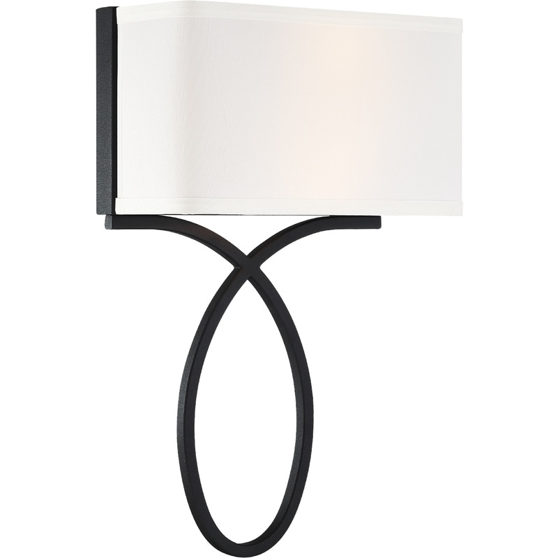 【CRYSTORAMA】アメリカ・デザイン照明「Brinkley Bath Wall Light」ウォールライト Black Forged（W254×H381mm）