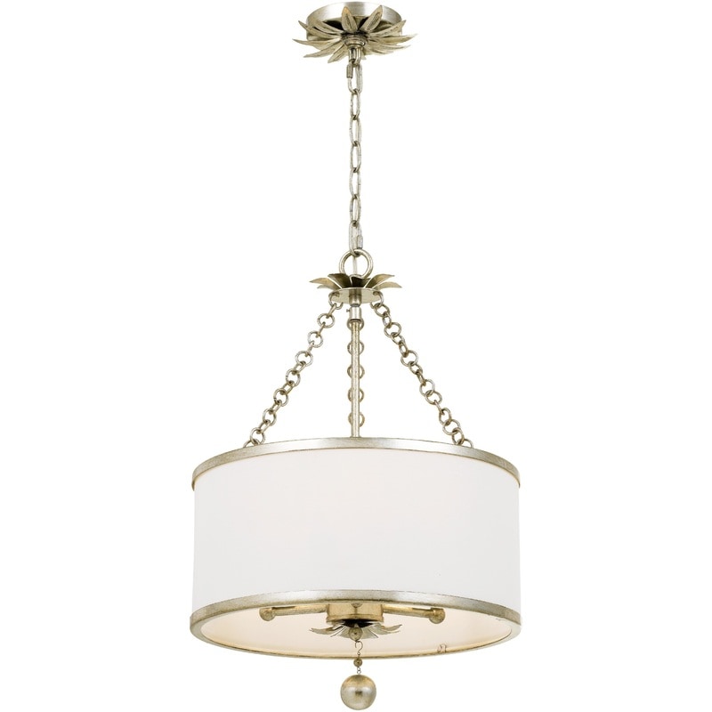 【CRYSTORAMA】アメリカ・デザイン照明「Broche 3 Light」シャンデリア Antique Silver（W356×H508mm）