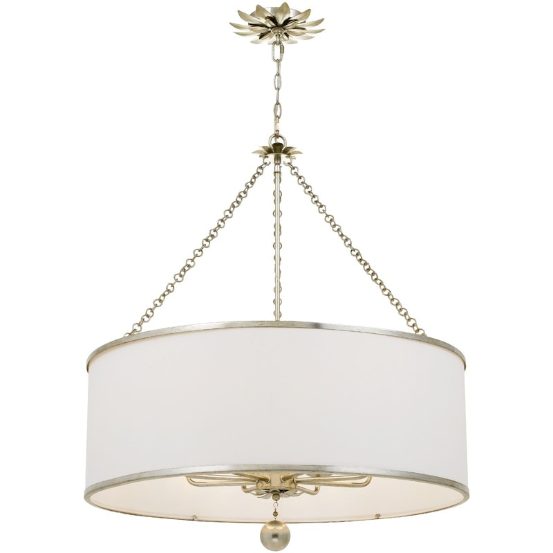 【CRYSTORAMA】アメリカ・デザイン照明「Broche 8 Light」シャンデリア Antique Silver（W737×H851mm）