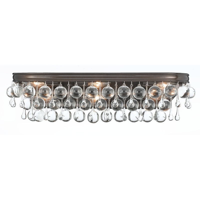 【CRYSTORAMA】アメリカ・デザイン照明「Calypso Bath Vanity Light Wall Light」ウォールライト Vibrant Bronze（W584×H165mm）