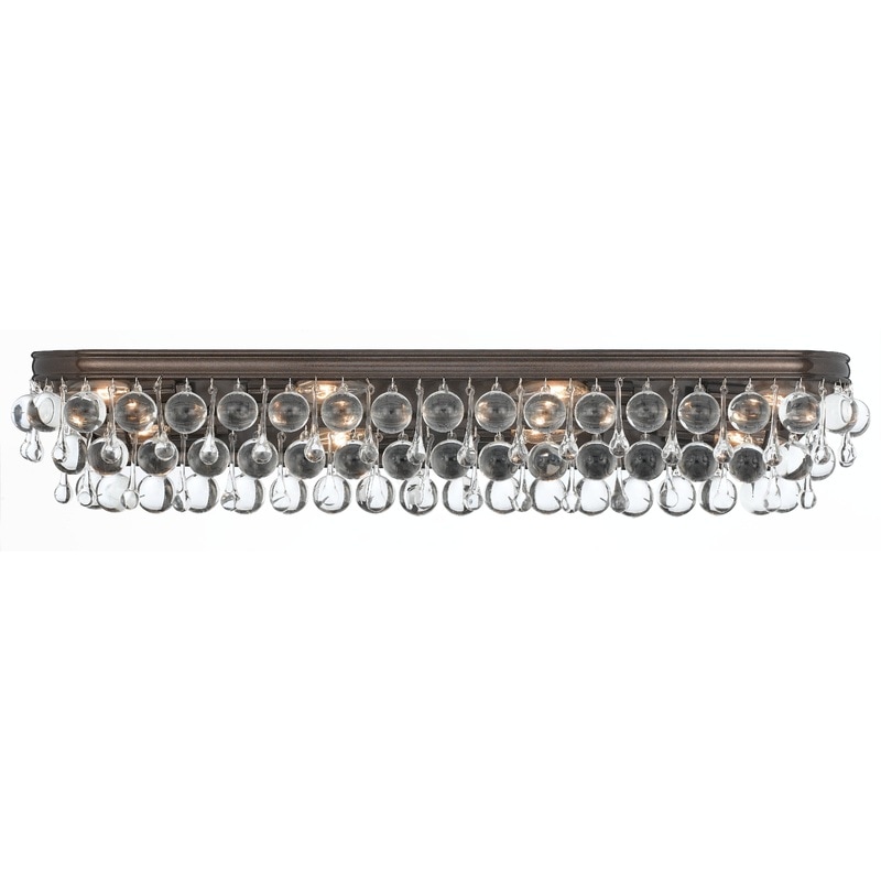 【CRYSTORAMA】アメリカ・デザイン照明「Calypso Bath Vanity Light Wall Light」ウォールライト Vibrant Bronze（W838×H165mm）