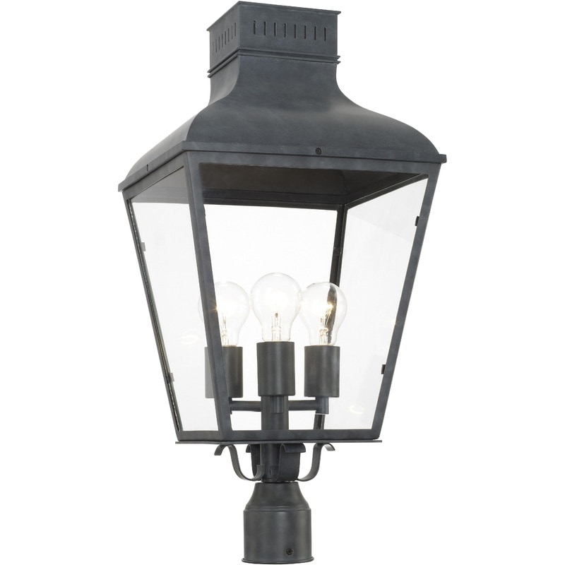 【CRYSTORAMA】アメリカ・デザイン照明「Dumont 3 Light」屋外用ボラードライト（W305×H654mm）