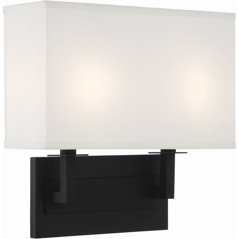 【CRYSTORAMA】アメリカ・デザイン照明「Durham Bath Wall Light」ウォールライト Black Forged（W324×H311mm）