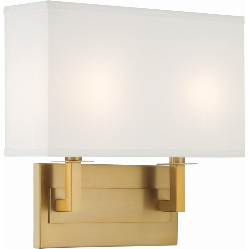 【CRYSTORAMA】アメリカ・デザイン照明「Durham Bath Wall Light」ウォールライト Vibrant Gold（W324×H311mm）