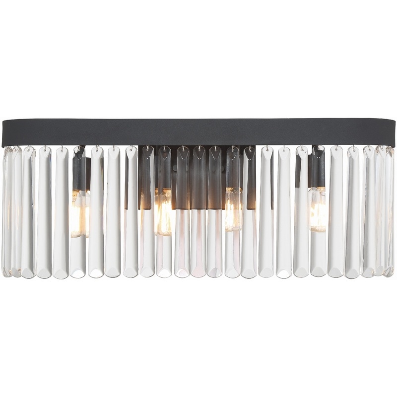 【CRYSTORAMA】アメリカ・デザイン照明「Emory Bath Vanity Light Wall Light」ウォールライト Black Forged（W610×H241mm）
