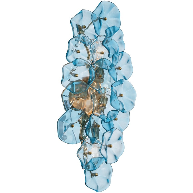 【CRYSTORAMA】アメリカ・デザイン照明「Esme Sconce Wall Light」ウォールライト Aged Brass AG-BL（W584×H254mm）