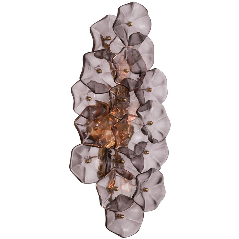 【CRYSTORAMA】アメリカ・デザイン照明「Esme Sconce Wall Light」ウォールライト Aged Brass AG-SM（W584×H254mm）