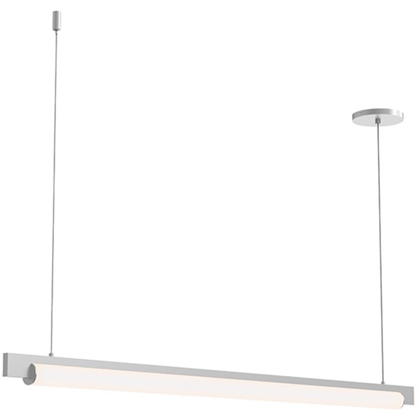 【Sonneman】アメリカ・デザイン照明 ペンダントライト「Keel LED 44 inch」1灯・ ブライトサテンアルミニウム（W1118×D38×H51mm）