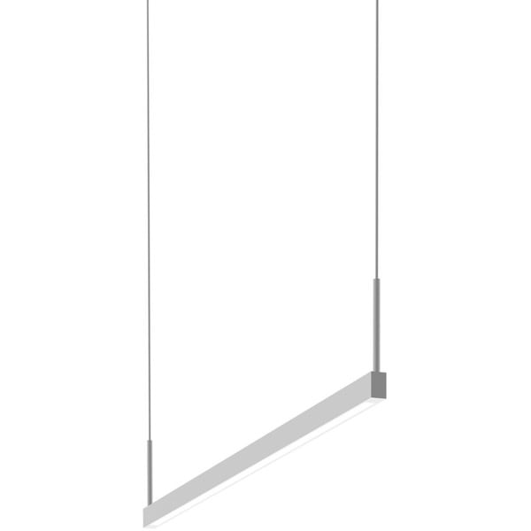 【Sonneman】アメリカ・デザイン照明 ペンダントライト「Thin-Line LED 36 inch」（片面）1灯・ サテンホワイト（W915×D20×H127mm）