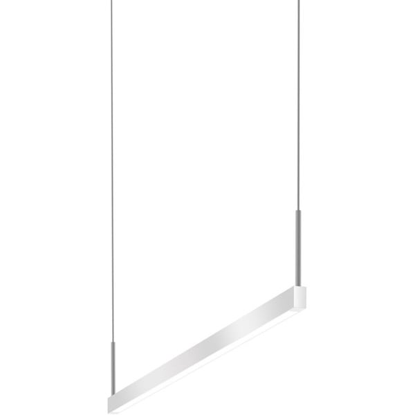 【Sonneman】アメリカ・デザイン照明 ペンダントライト「Thin-Line LED 36 inch」（片面）1灯・ ブライトサテンアルミニウム（W915×D20×H127mm）