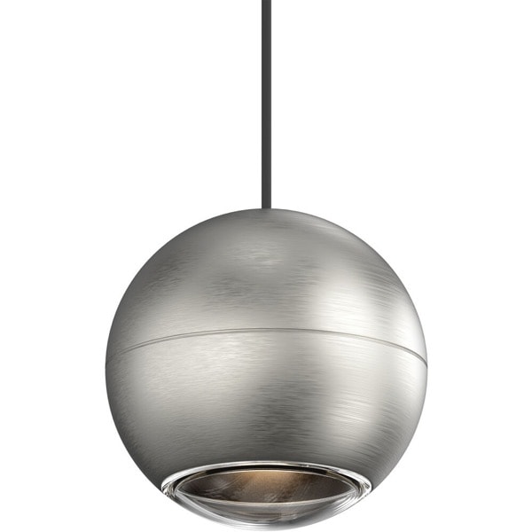 【Sonneman】アメリカ・デザイン照明 ペンダントライト「Hemisphere LED 4 inch」1灯・ナチュラルアルマイト（W102×D102×H108mm）