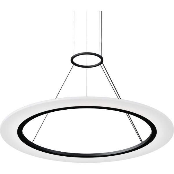 【Sonneman】アメリカ・デザイン照明 ペンダントライト「Arctic Rings LED 30.5 inch」1灯・サテンブラック（W775×H13mm）