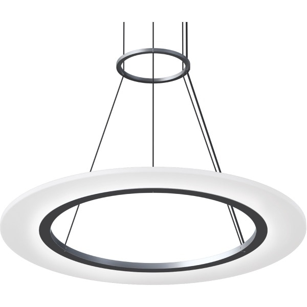 【Sonneman】アメリカ・デザイン照明 ペンダントライト「Arctic Rings LED 23.75 inch」1灯・ブライトサテンアルミニウム（W603×H13mm）