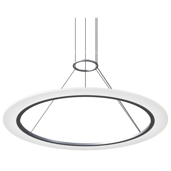 【Sonneman】アメリカ・デザイン照明 ペンダントライト「Arctic Rings LED 37.5 inch」1灯・ブライトサテンアルミニウム（W953×H13mm）