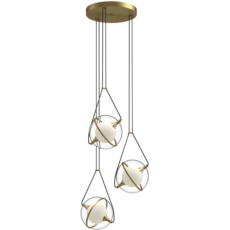 【KUZCO】アメリカ・デザイン照明「Aries LED」シャンデリア（φ448×H200mm）
