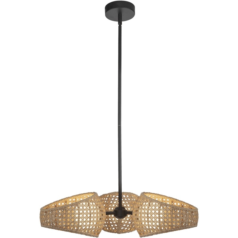 【KUZCO】アメリカ・デザイン照明「Lanai LED」シャンデリア Black BK-OP（φ638×H143mm）