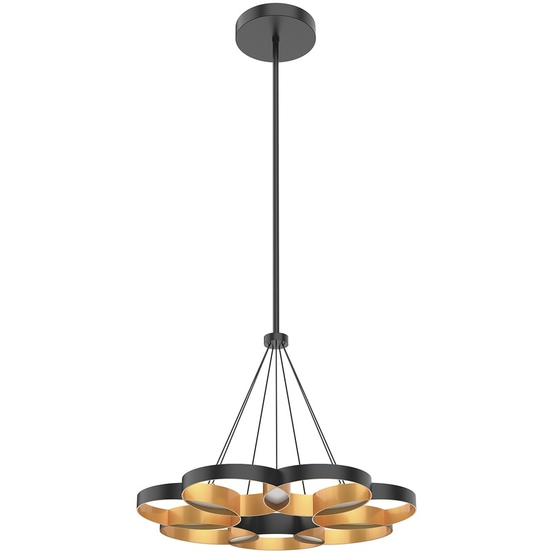 【KUZCO】アメリカ・デザイン照明「Maestro LED」シャンデリア Black and Gold BK-GD（φ654×H508mm）