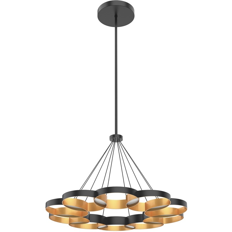 【KUZCO】アメリカ・デザイン照明「Maestro LED」シャンデリア Black and Gold BK-GD（φ819×H508mm）