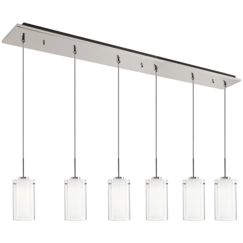 【KUZCO】アメリカ・デザイン照明「Verona LED」ペンダントライト Brushed Nickel Multi BN-06（W1051×H324mm）