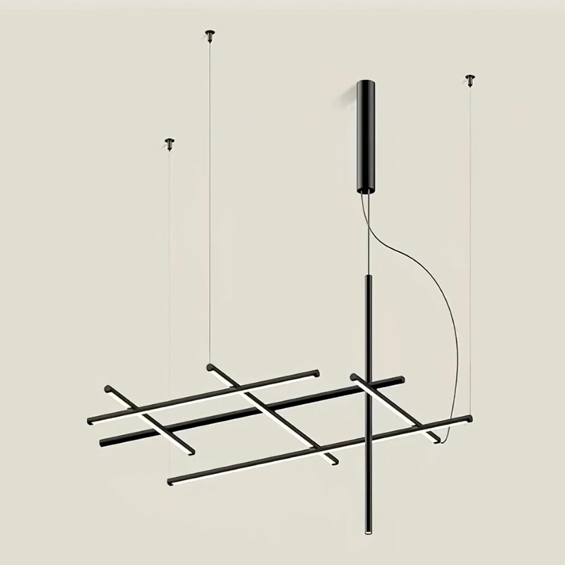 【Vakkerlight】デザイン照明 ペンダントライト「Geometric linear grid pendant lamp」（W1310×D830×H70mm）