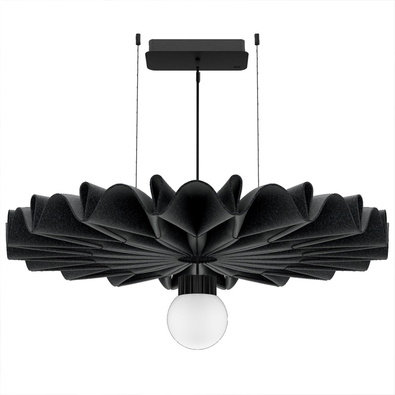 【Buzzi Space】デザイン照明「BuzziPleat Light-Edel LED」ファブリックペンダントランプ（φ1500mm）L