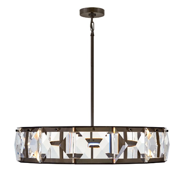 【HINKLEY】LEDシャンデリアライト「Rene」（W762×H172-1080mm）