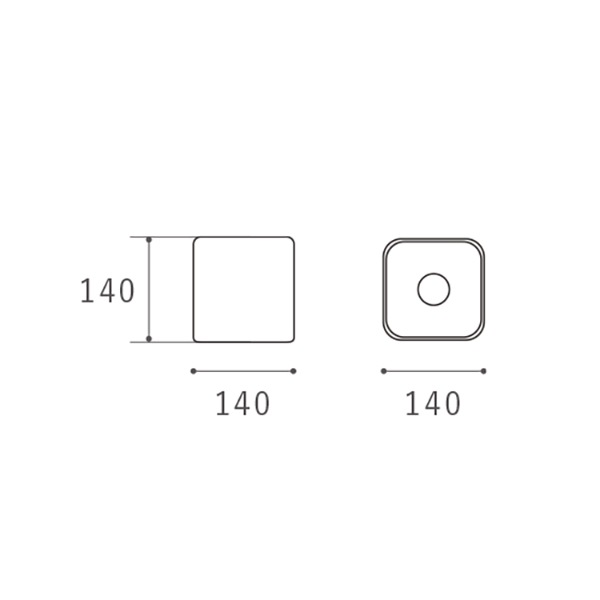 【HERMOSA】ビリー シーリングランプ「BILLY」（W140×H140mm）