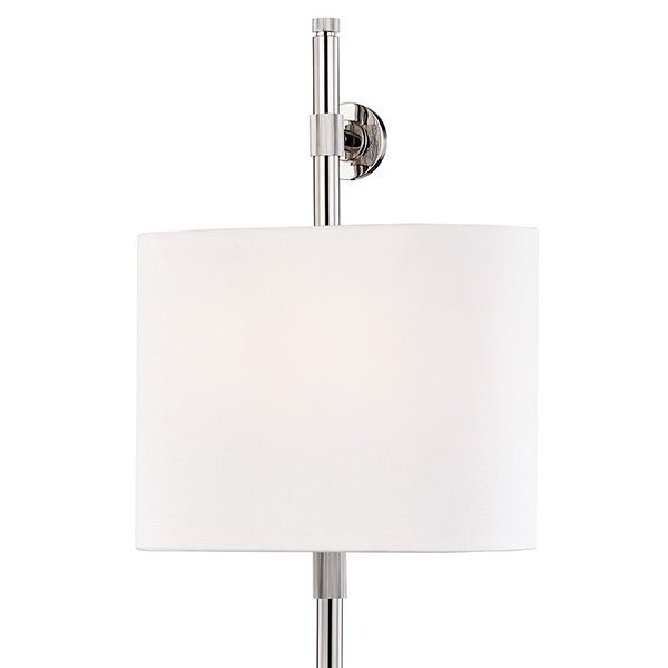 【HUDSON VALLEY】アメリカ・シェードウォールライト「BOWERY」2灯・クローム(W304.8×H863.6mm)