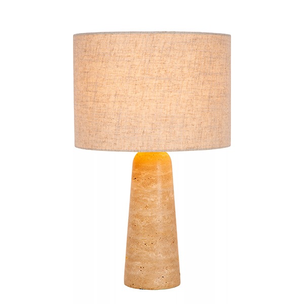 【LUCIDE】ベルギー デザイン照明 テーブルライト「NIMUE」Taupe（φ300×H475mm）